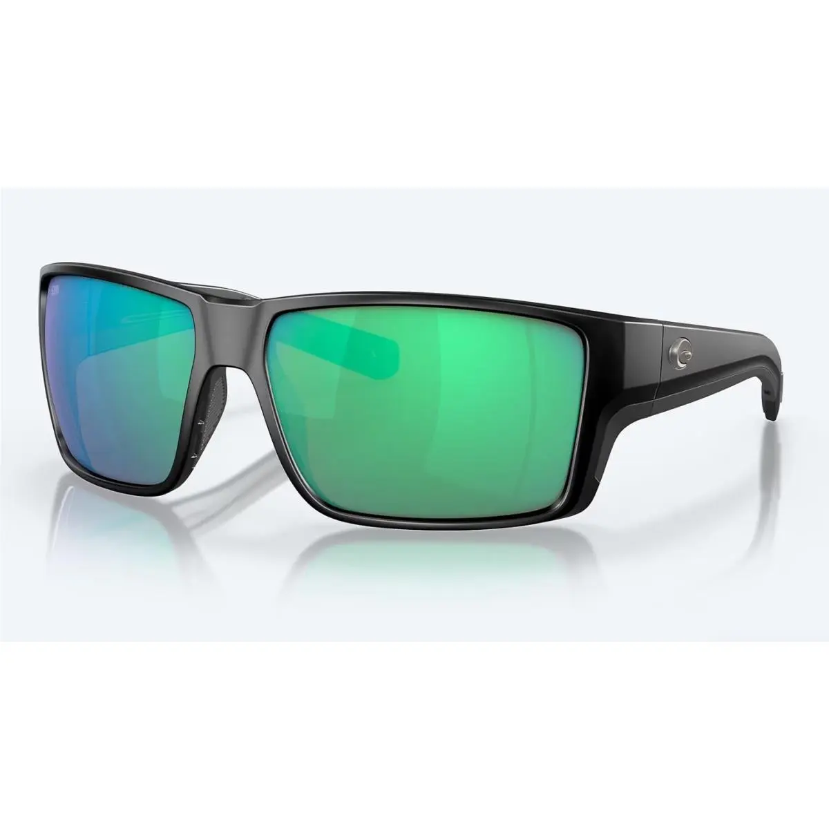 Reefton Pro Matte Black / Green Mirror Polarized Glass 580G by Costa Del Mar