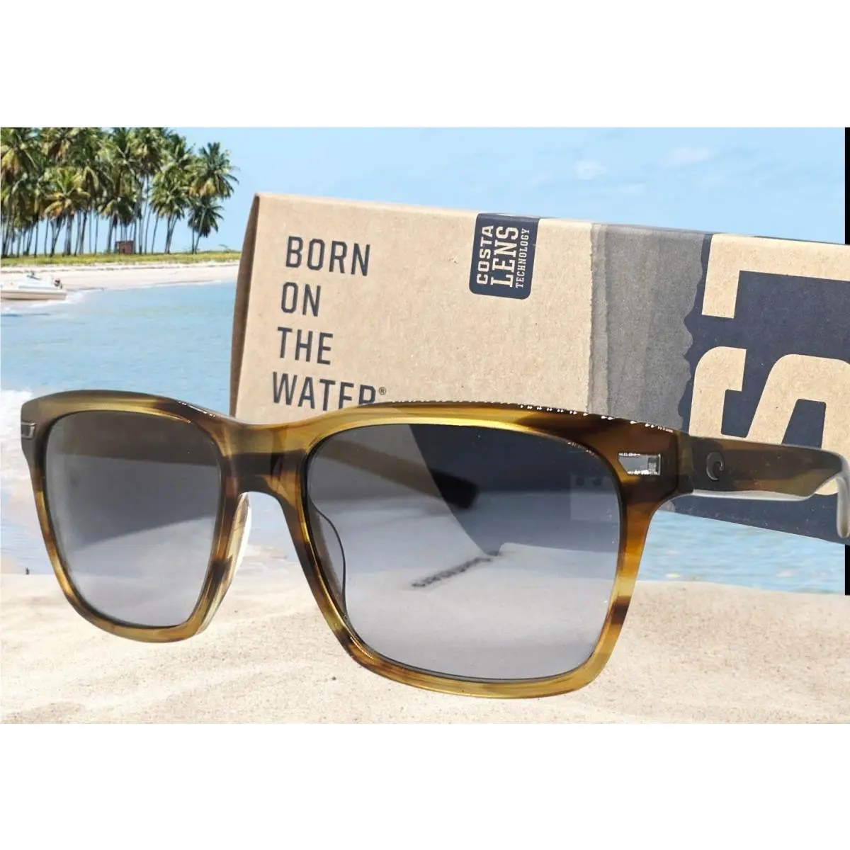 Costa Del Mar Salt Marsh/gray Aransas Polarized 580G Sunglasses