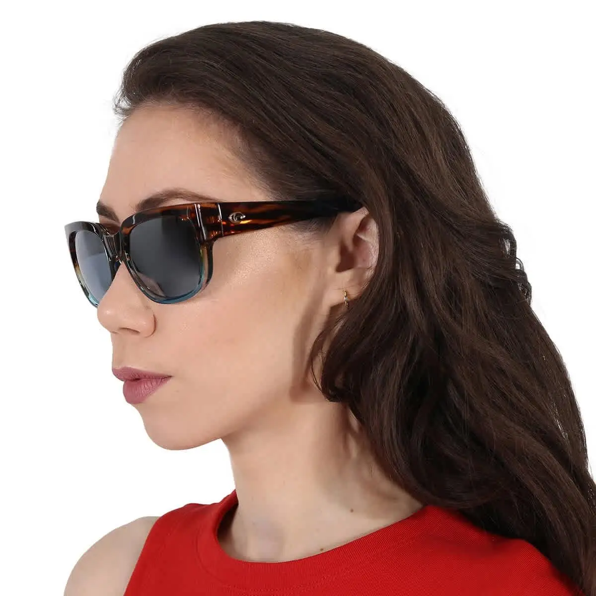 Waterwoman Gray Silver Mirror Polarized Polycarbonate Ladies by Costa Del Mar