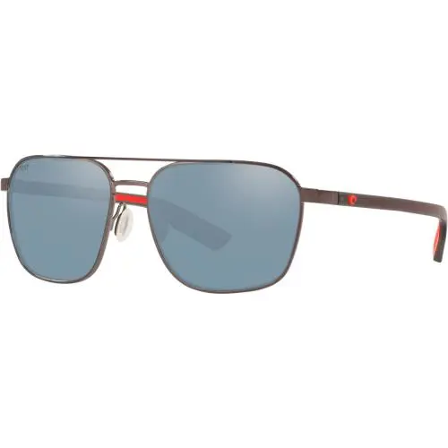 6S4003-20 Mens Costa Wader Polarized Sunglasses - Frame: Gray, Lens: Gray