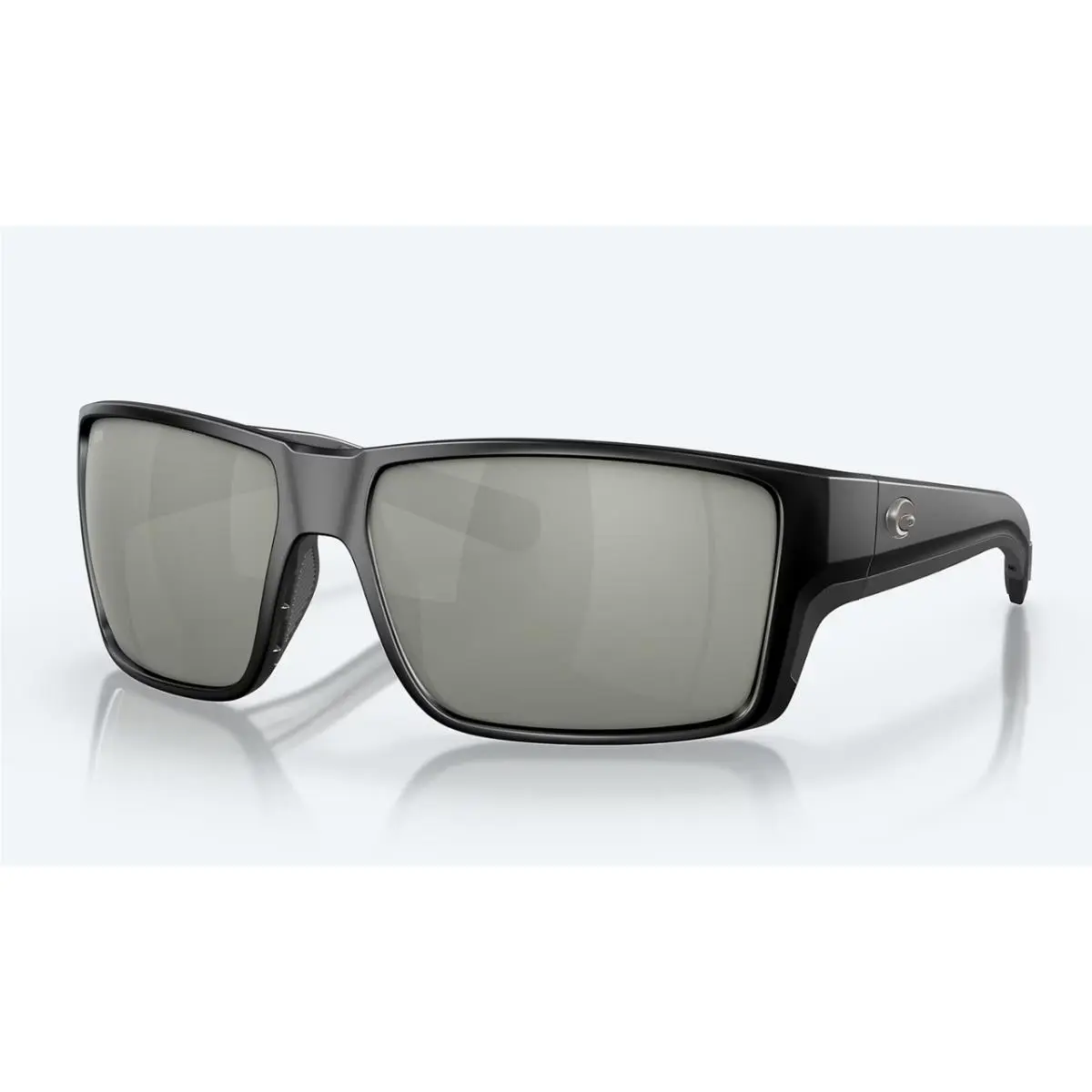 Costa Del Mar Reefton Pro Black Frame with Gray Silver Mirror Polarized Sunglass