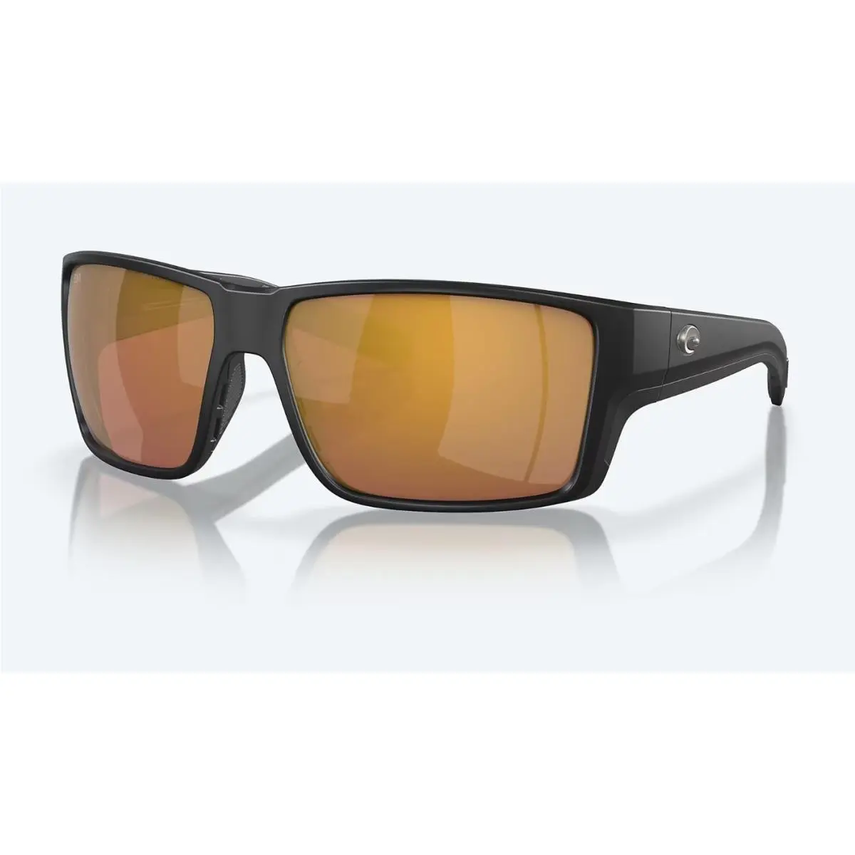 Reefton Pro Matte Black / Gold Mirror Polarized Glass 580G by Costa Del Mar