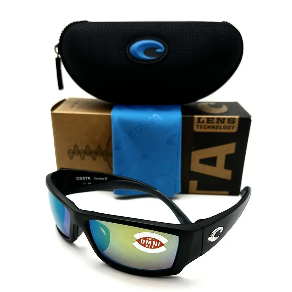 Costa Del Mar Sunglasses Corbina Omni Fit Matte Blk/green Mirror 580P 9057F