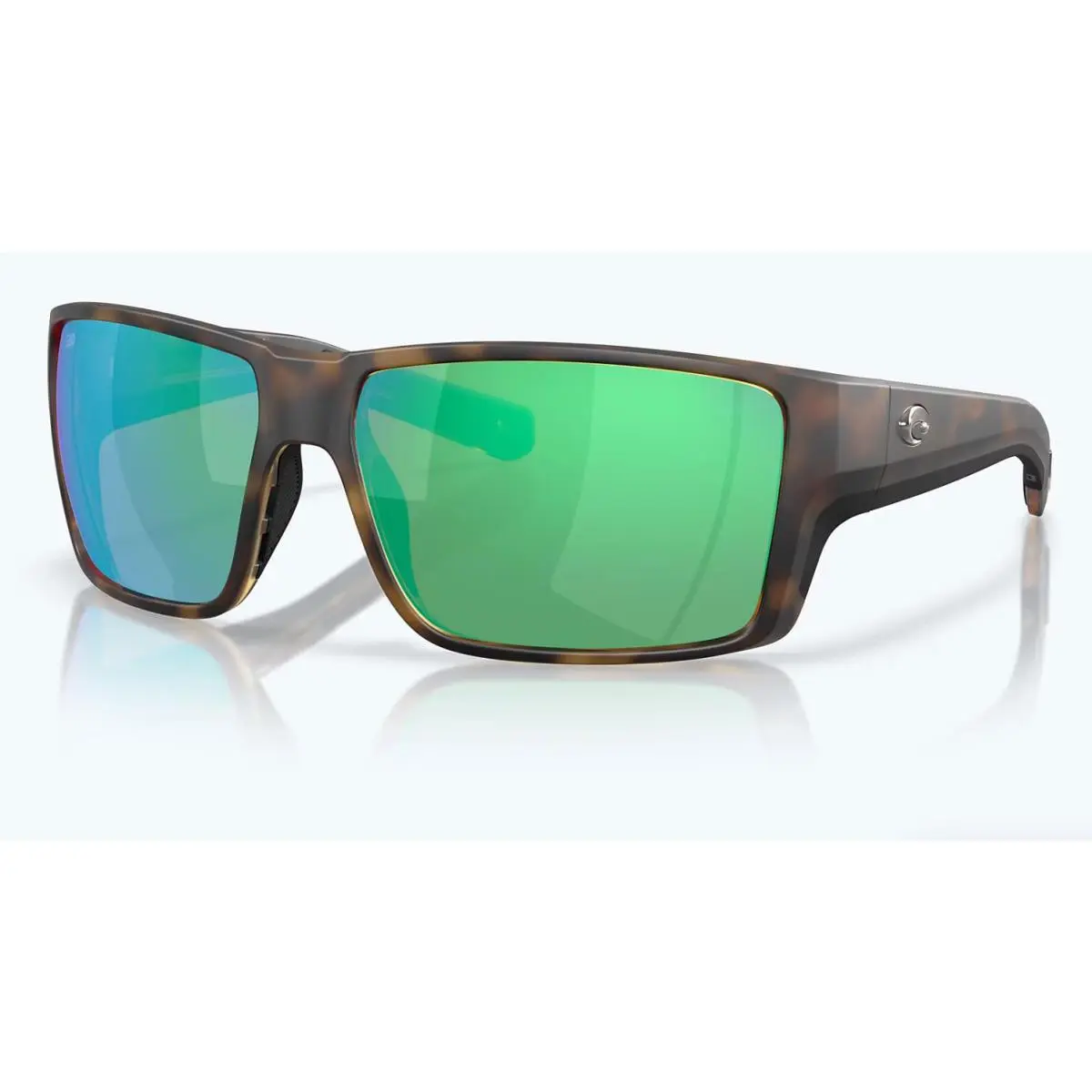 Reefton Pro Matte Tortoise Green Mirror Polarized Glass 580G by Costa Del Mar