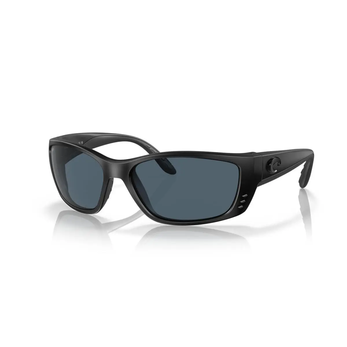 Costa Del Mar Fisch Unisex Sunglasses in Black Blackout/polarized Gray 580P 64mm