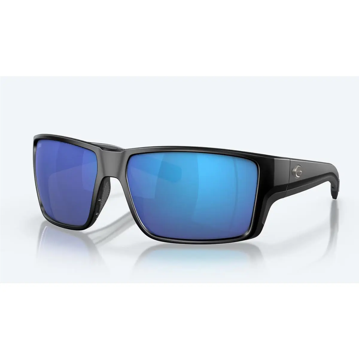 Costa Del Mar Reefton Pro Black Frame with Blue Mirror Polarized Sunglasses