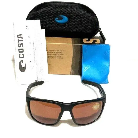 Costa Del Mar Ferg Polarized Brown Lenses Matte Black Frame