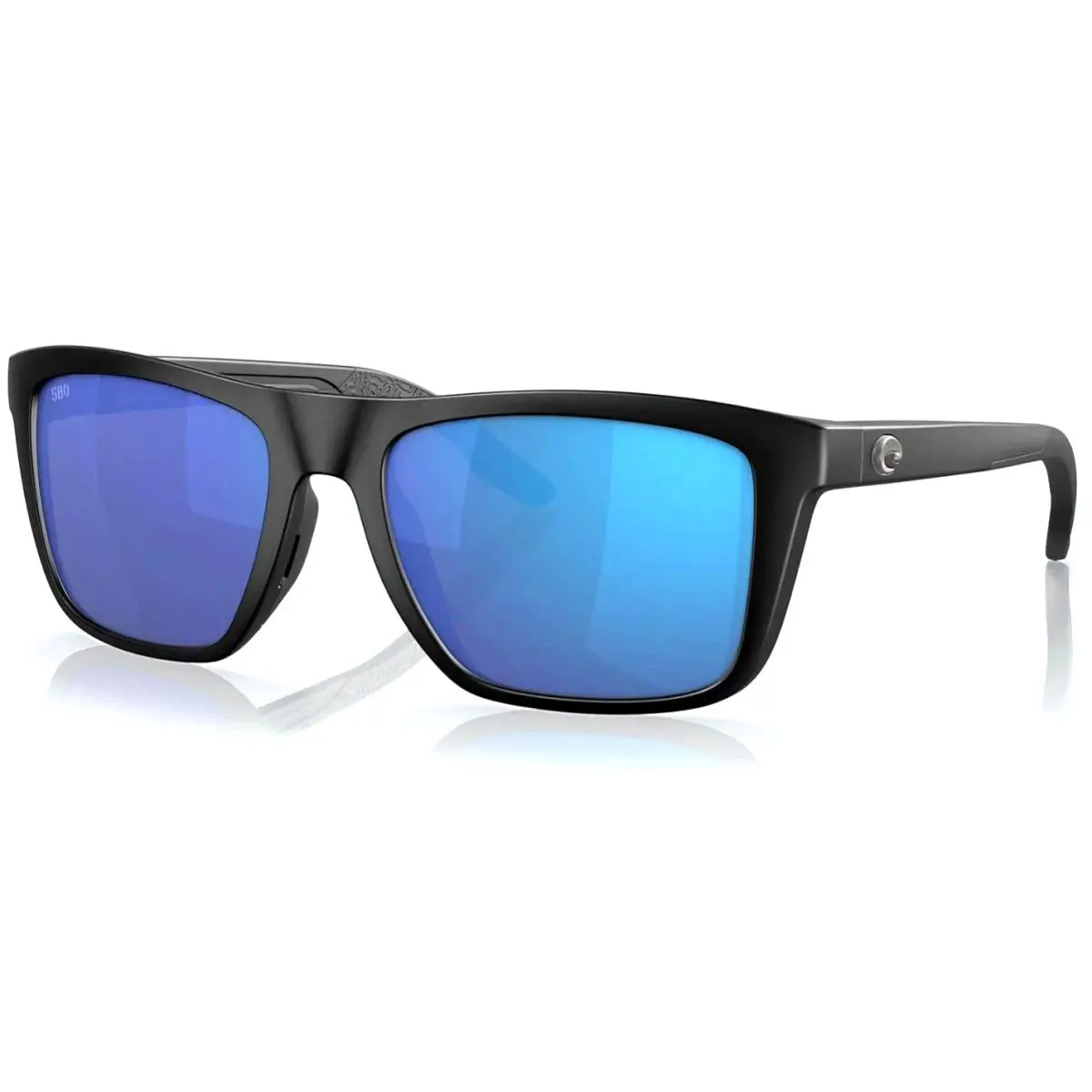 Costa Del Mar Mainsail Matte Black / Blue Mirror Polarized Glass 580G - Frame: Matte Black, Lens: Blue