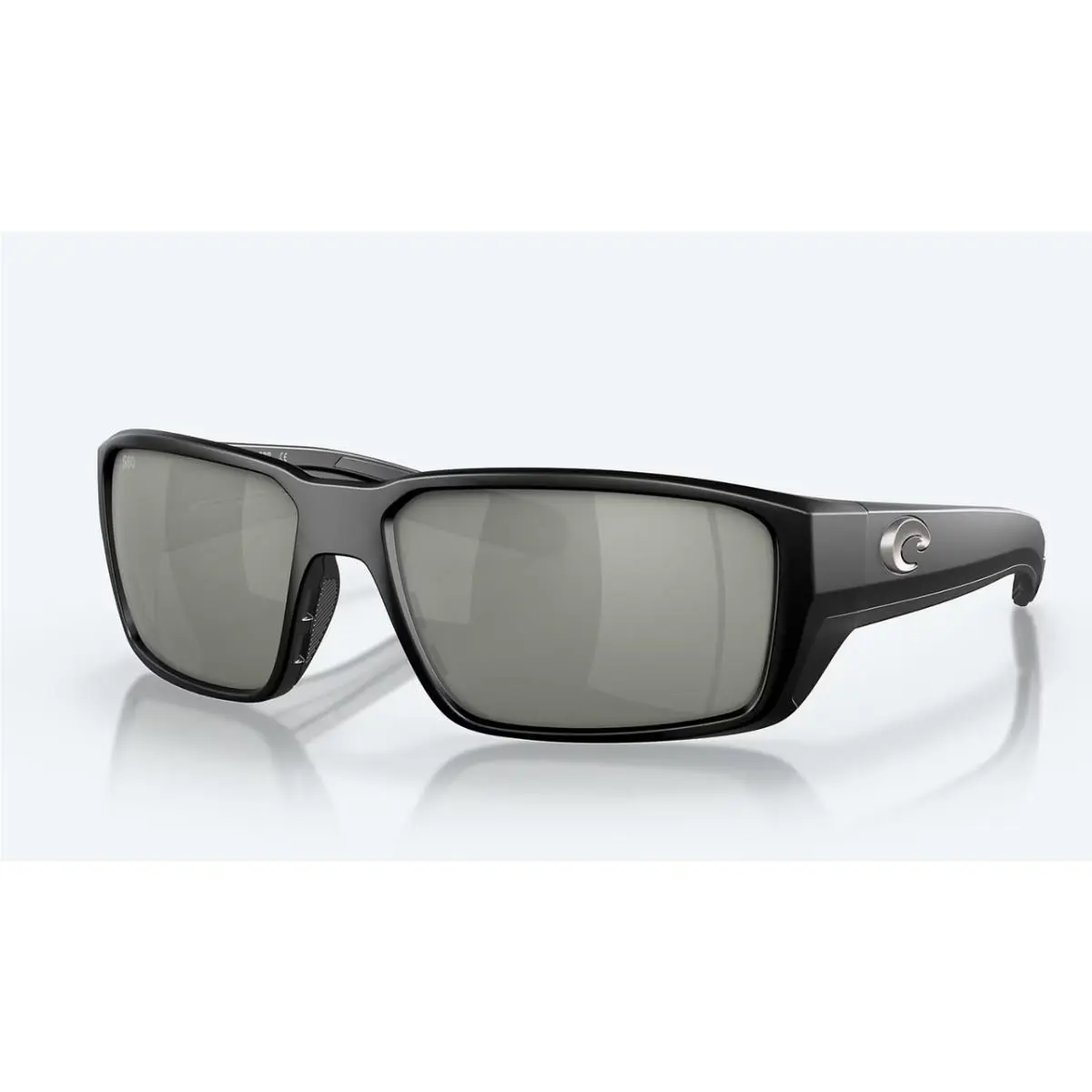 Costa Del Mar Fantail Pro Black Frame with Gray Silver Mirror Polarized Sunglass