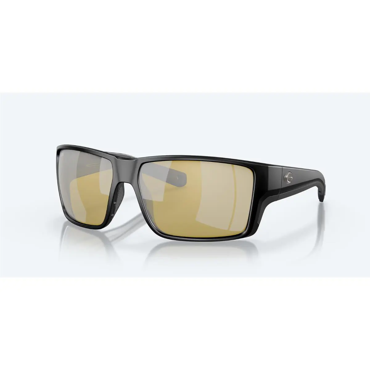 Costa Del Mar Reefton Pro Black / Sunrise Silver Glass Polarized Sunglasses 580G