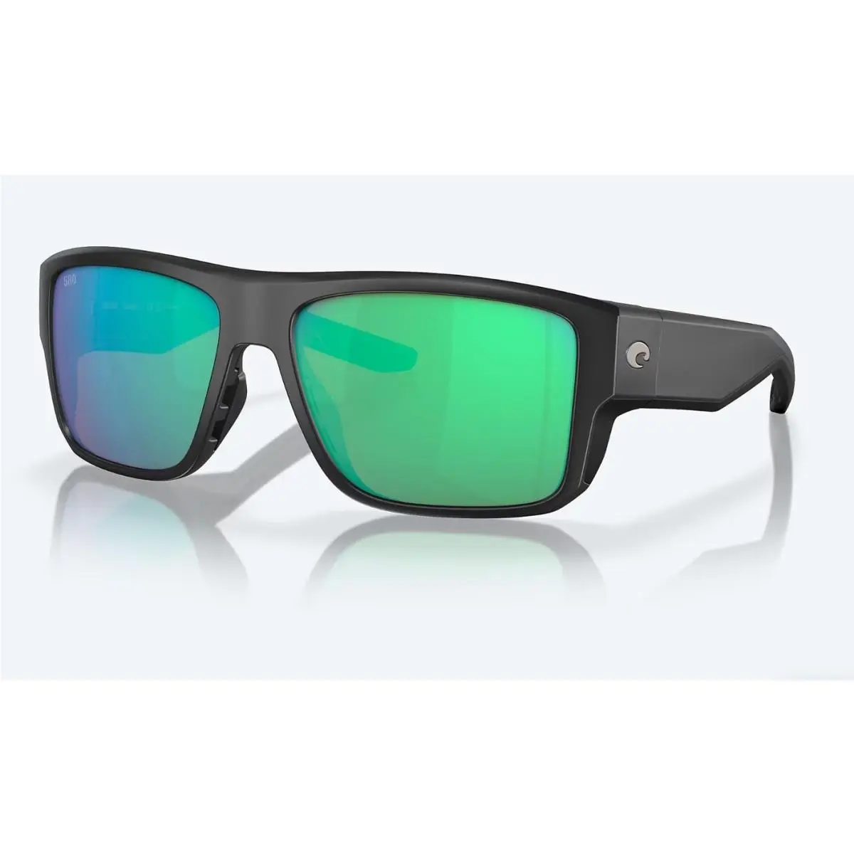 Costa Del Mar Taxman Matte Black / Green Mirror Polarized Glass 580G