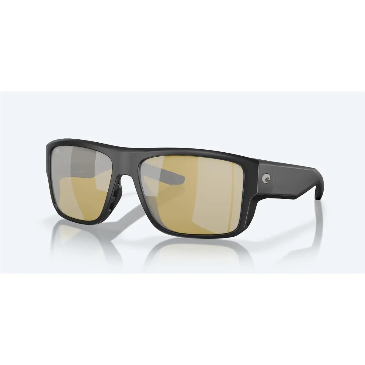 Costa Del Mar Taxman Matte Black Sunrise Silver Mirror Polarized Glass 580G