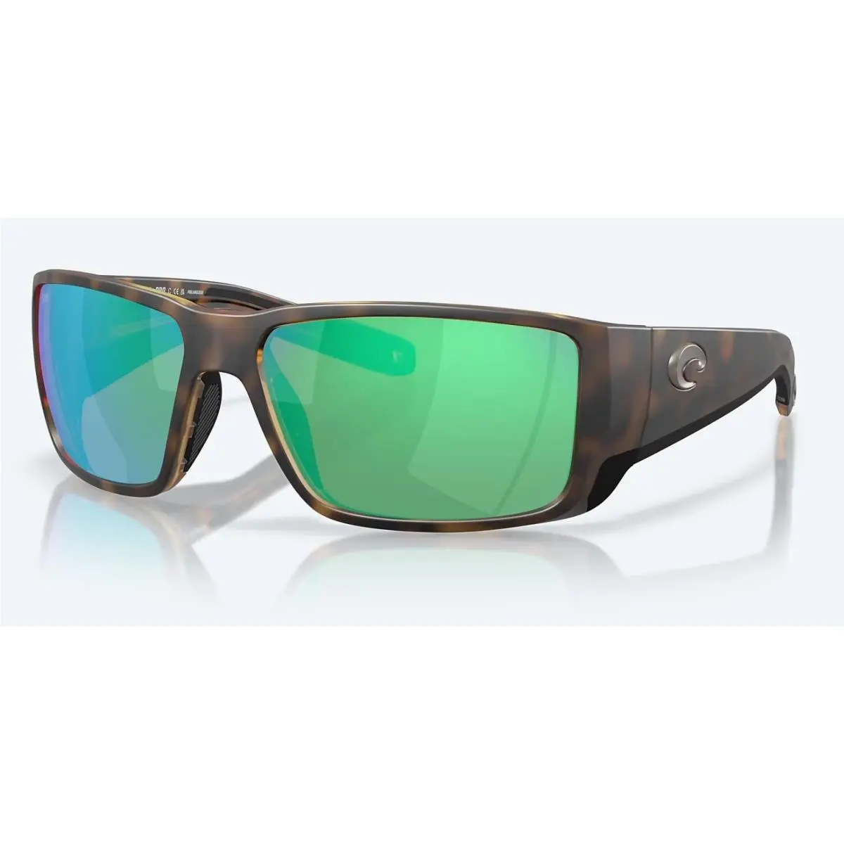 Blackfin Pro Matte Tortoise Green Mirror Polarized Glass 580G by Costa Del Mar