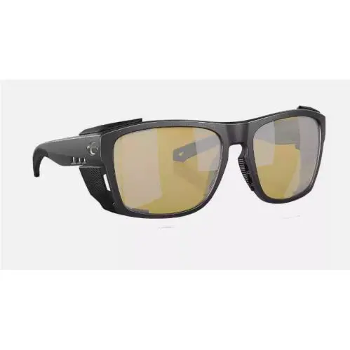 Costa Del Mar King Tide 6 Black Pearl Matte Frame Sunrise Silver Mirror Glass
