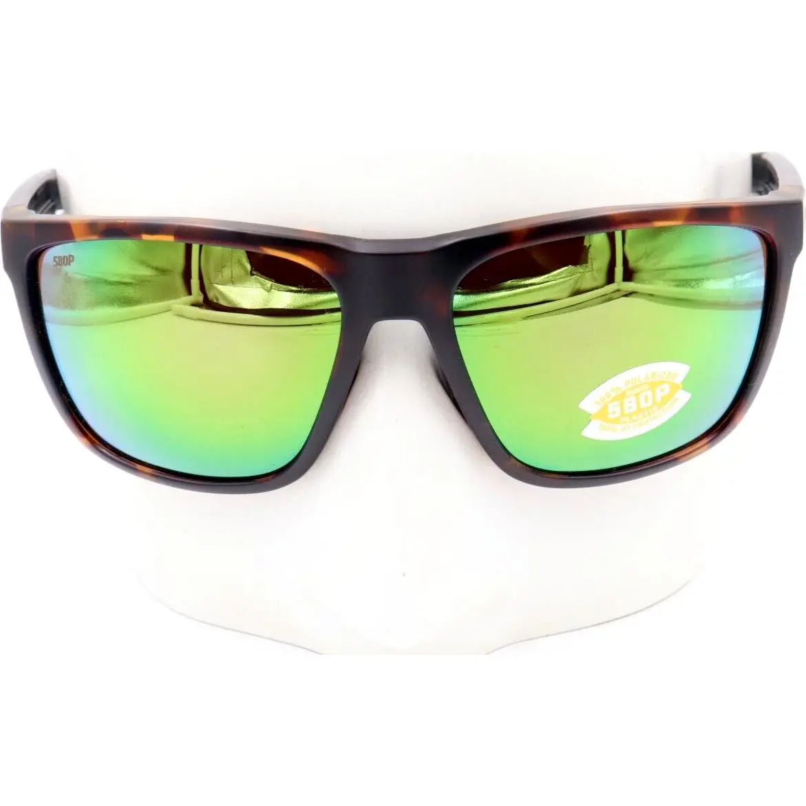 Costa Del Mar Ferg Tortoise Green Mirror 580P Sunglasses 06S9002-90020359