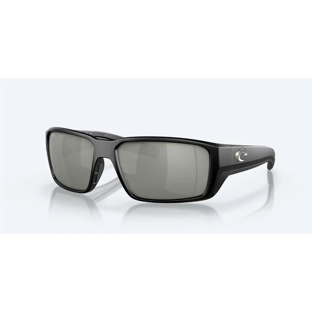 Costa Del Mar Fantail Pro Black / Gray Silver Polarized Glass Sunglasses 580G
