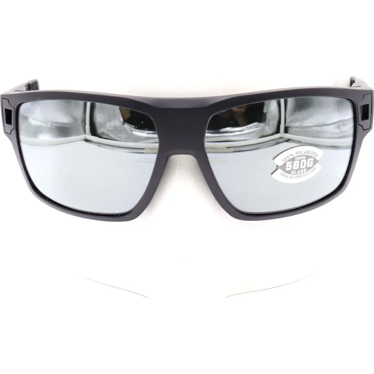 Costa Del Mar Diego Matte Black Gray/silver 580G Sunglasses 06S9034 90340362