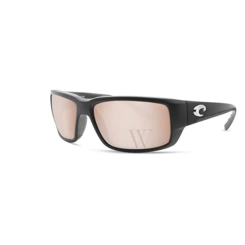 Costa Del Mar TF11GF Oscp Sunglasses Fantail Matte Black / Silver Mirror 580P - Frame: Multicolor, Lens: Brown