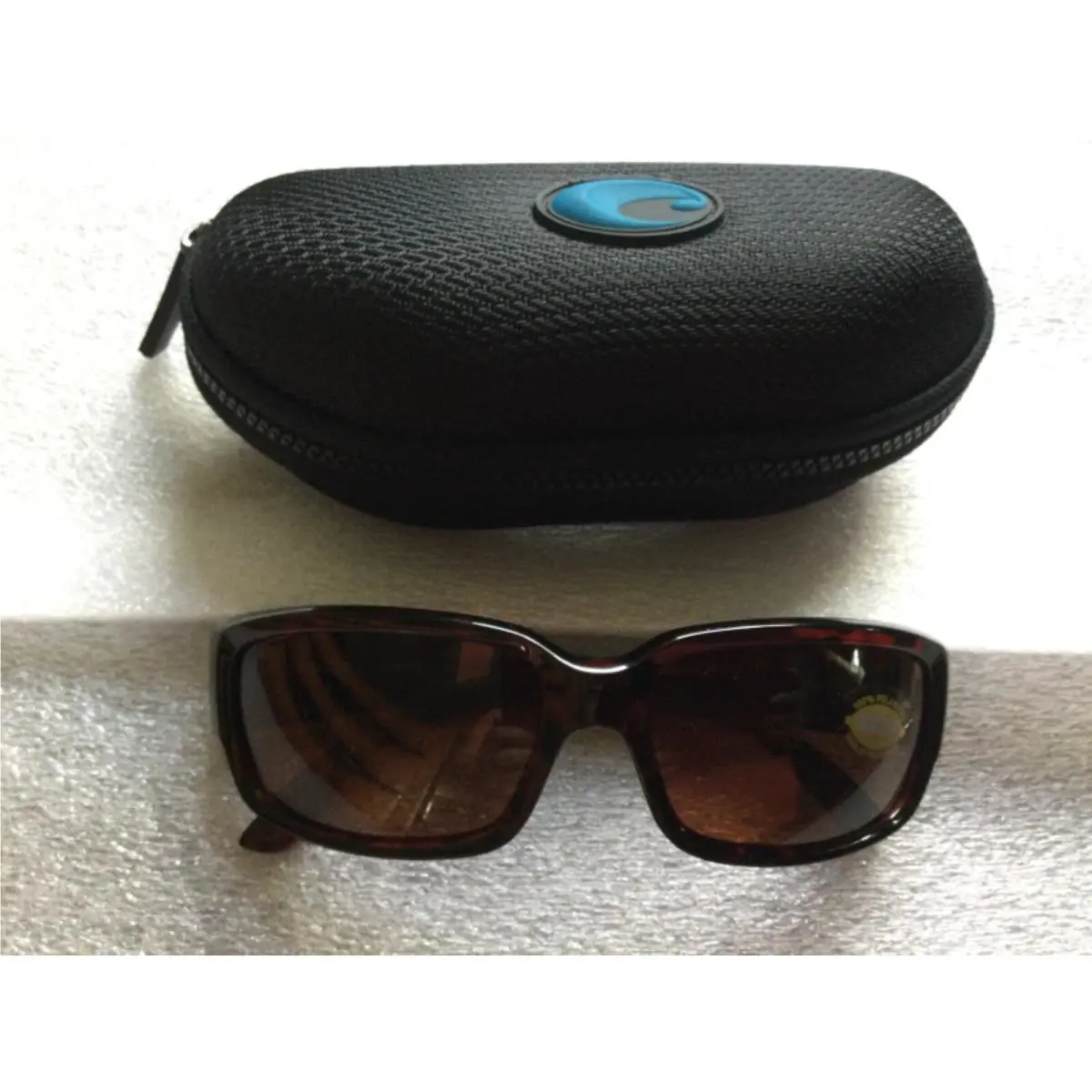 Costa Del Mar Caballito Brown 580p Polarized Plastic Sunglasses W/case