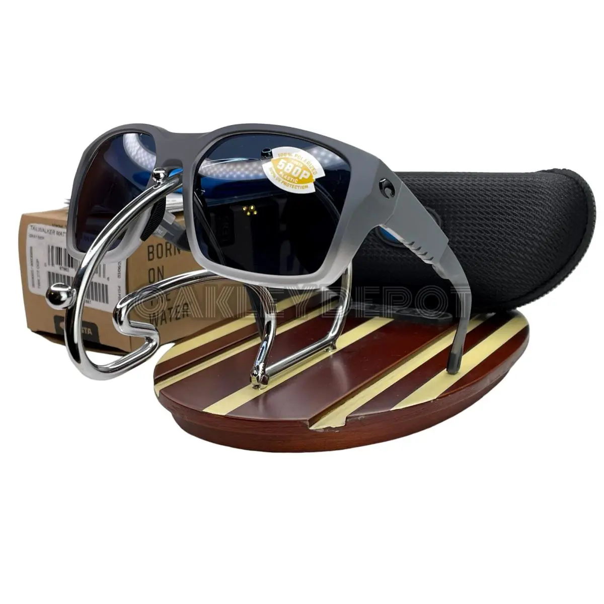 Costa Del Mar Tailwalker Matte Fog Gray/gray 580P Sunglasses