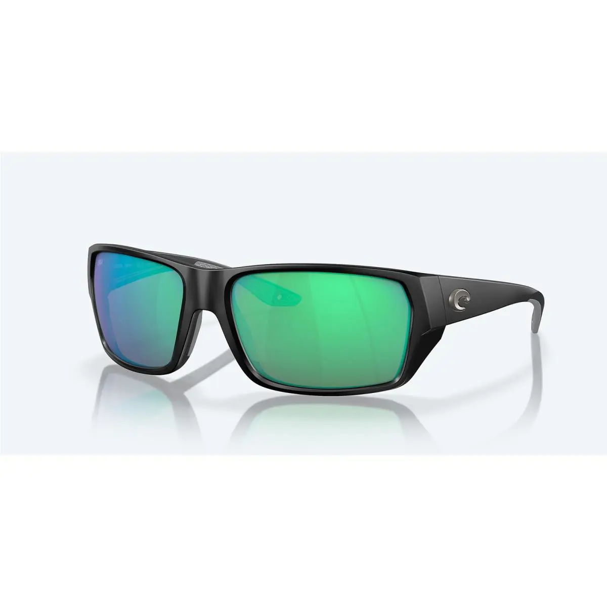 Costa Del Mar Tailfin Matte Black/green Mirror 580G Polarized 60 mm Sunglasses