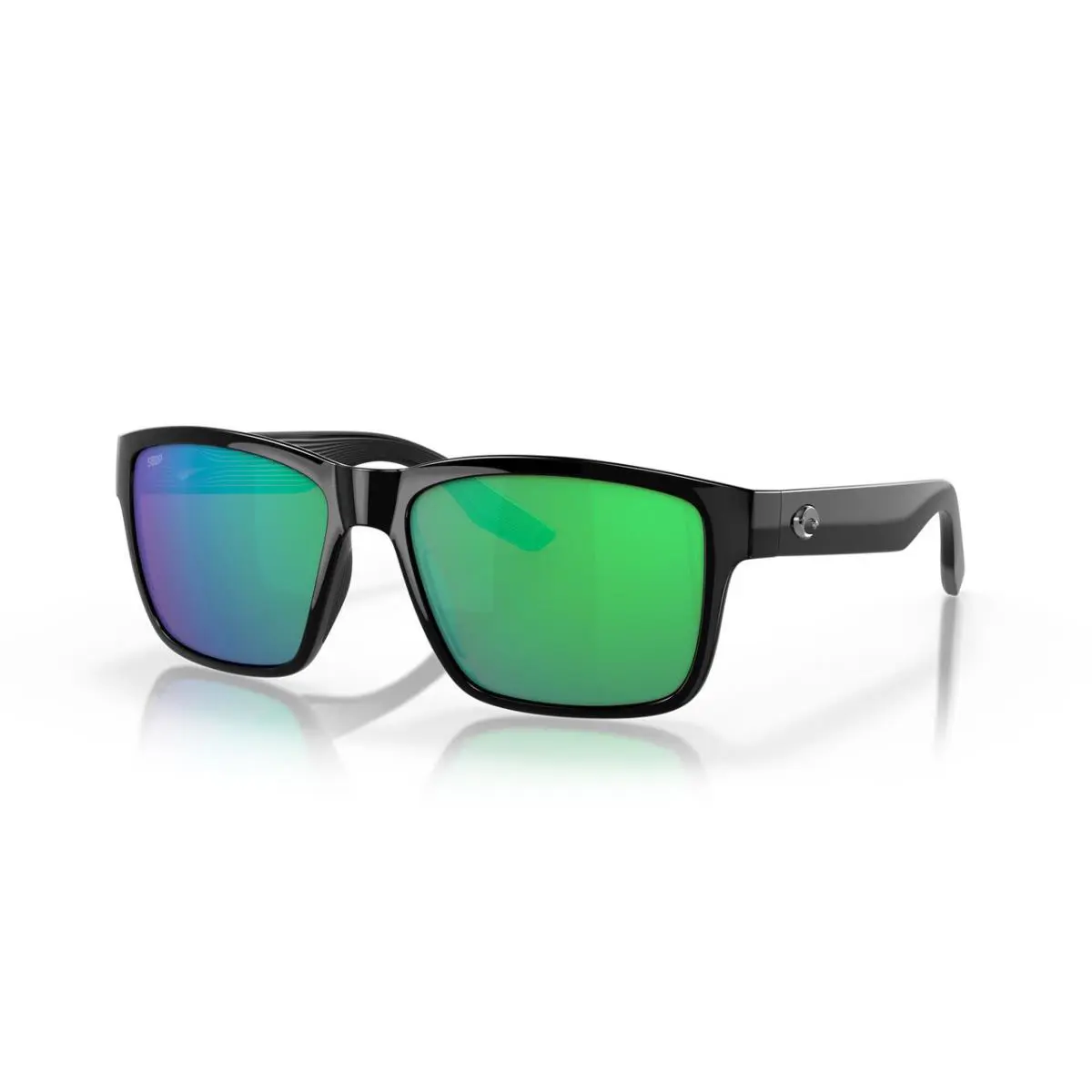 Costa Del Mar Paunch Unisex Sunglasses in Black/polarized Green Mirror 580P 57mm