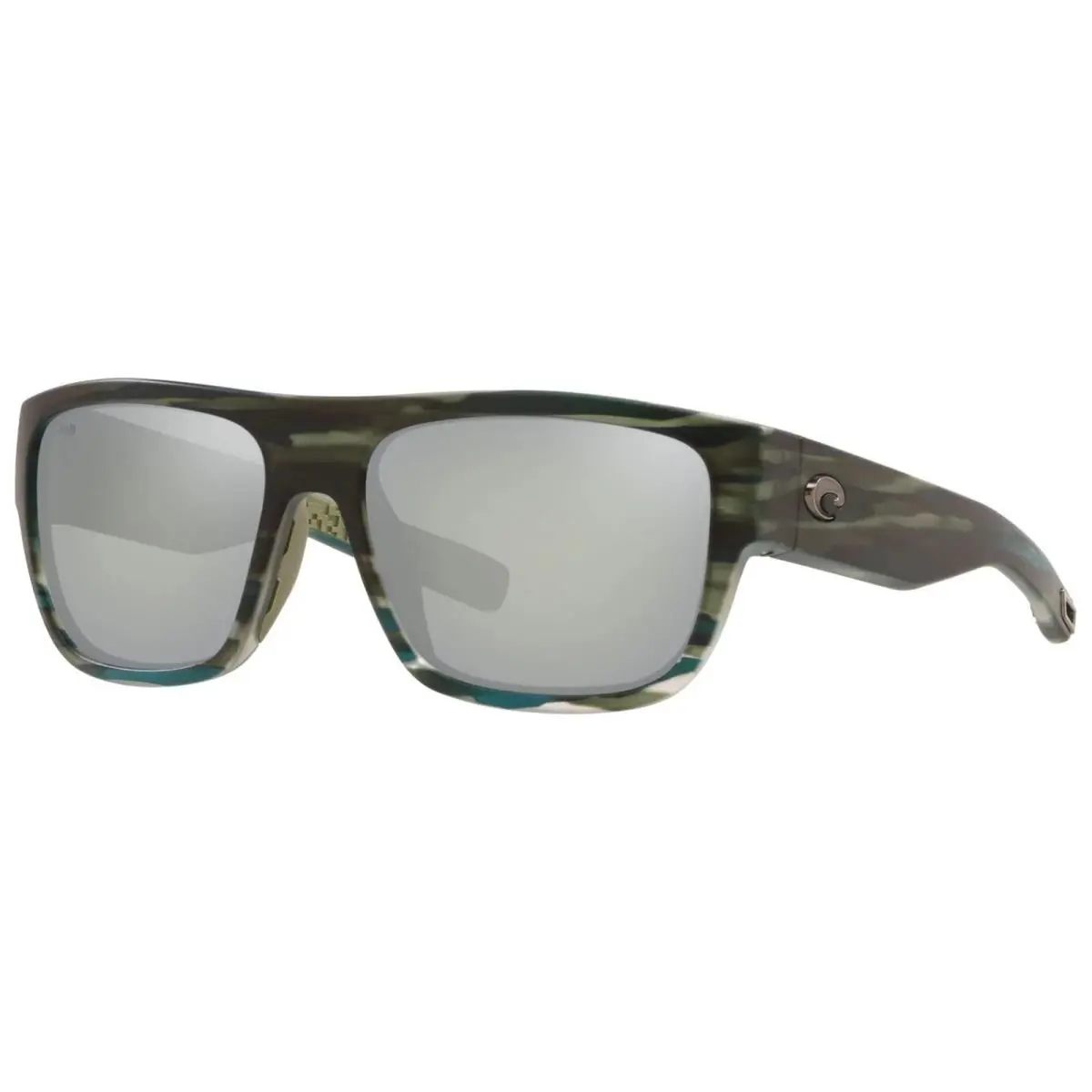 Sampan Sunglasses Matte Reef w/ Gray Silver Mirror Glass Lens by Costa Del Mar