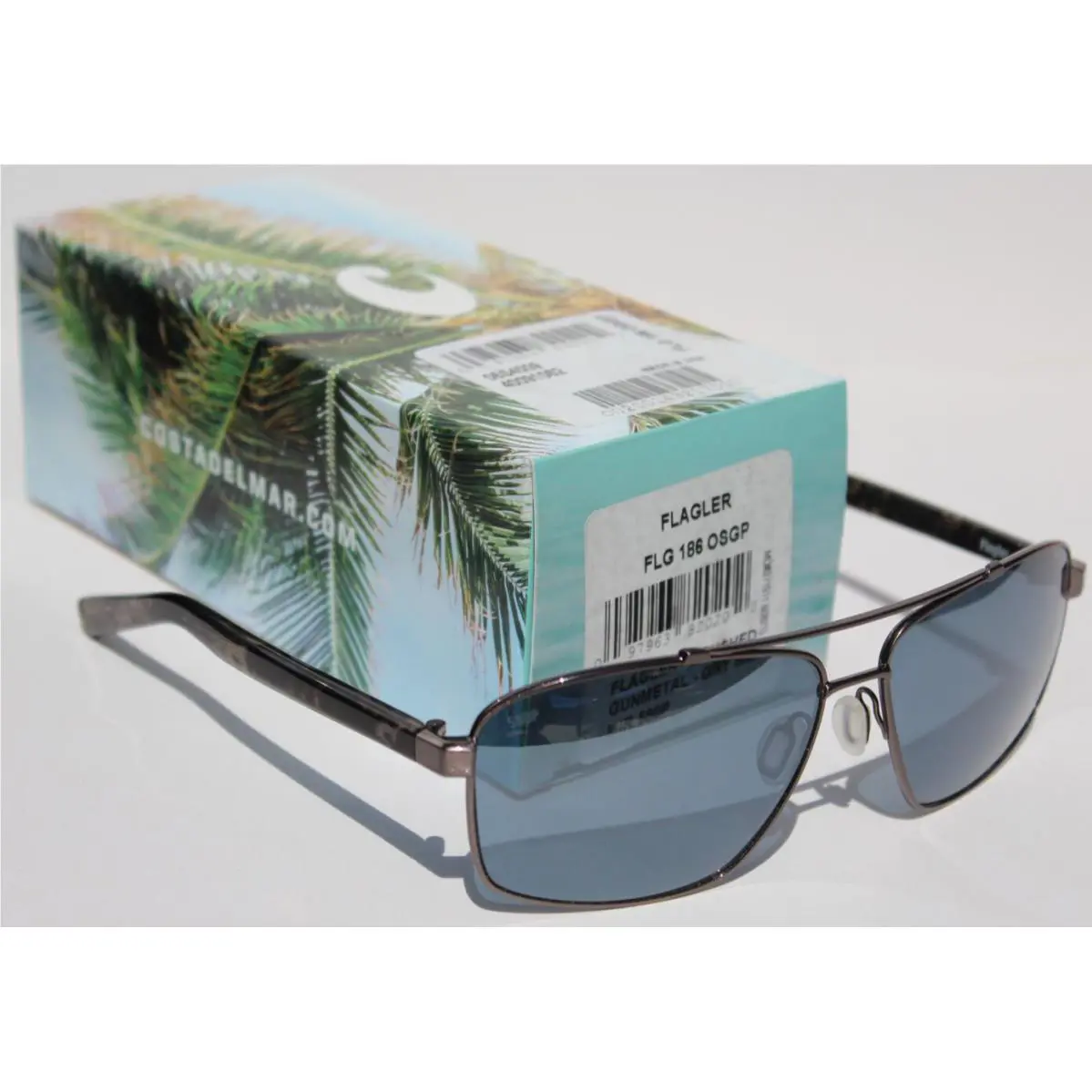 Costa Del Mar Flagler Polarized Sunglasses Brushed Gunmetal/silver Mirror 580P - Frame: Gunmetal, Lens: Silver