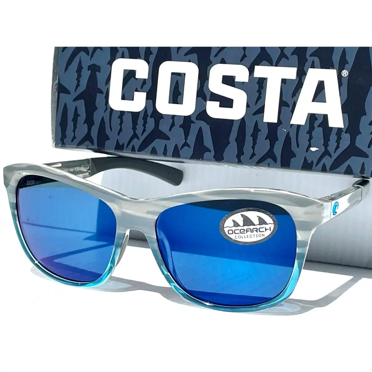 Costa Del Mar Vela Ocearch Coastal Fade Polarized Blue 580P Sunglass Vla 275