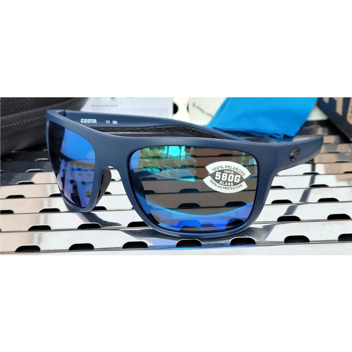 Costa Del Mar Broadbill Brb 14 Sunglasses Midnight Blu W/blue 580G Polarized