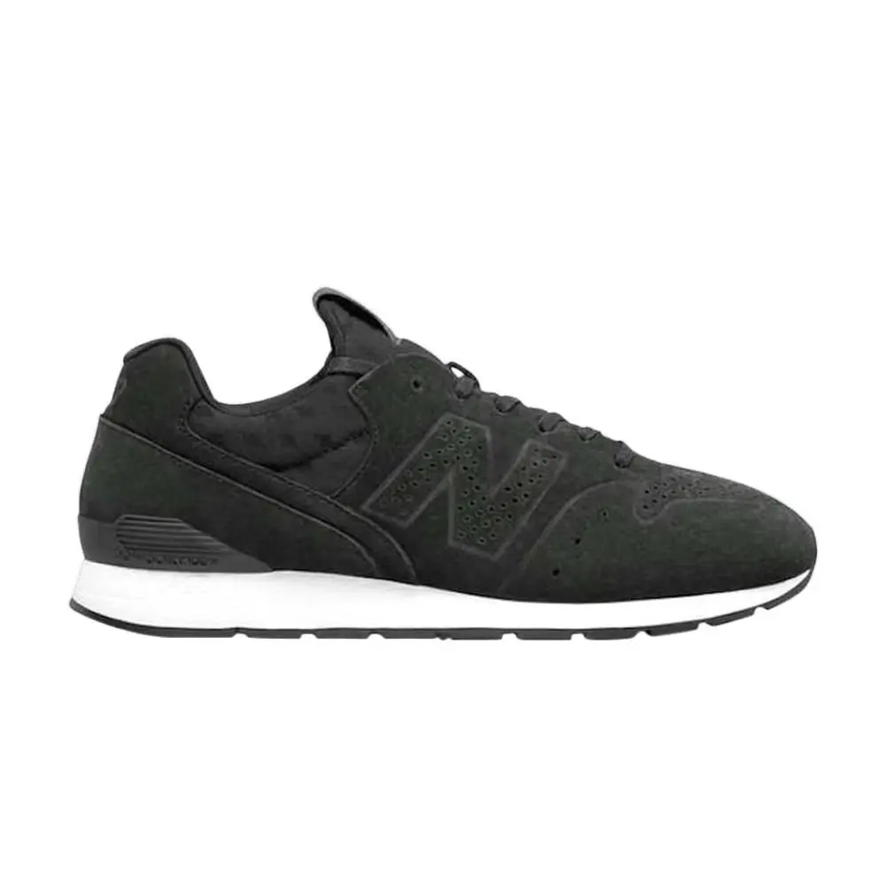 Men`s New Balance 696 Deconstructed `black` Athletic Sneaker MRL696DK - Black/Black/White