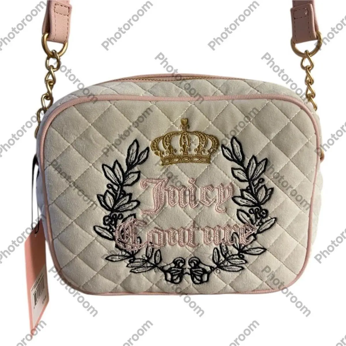 Juicy Couture Royal Couture Crossbody Quilted in Pink Clay Crystal