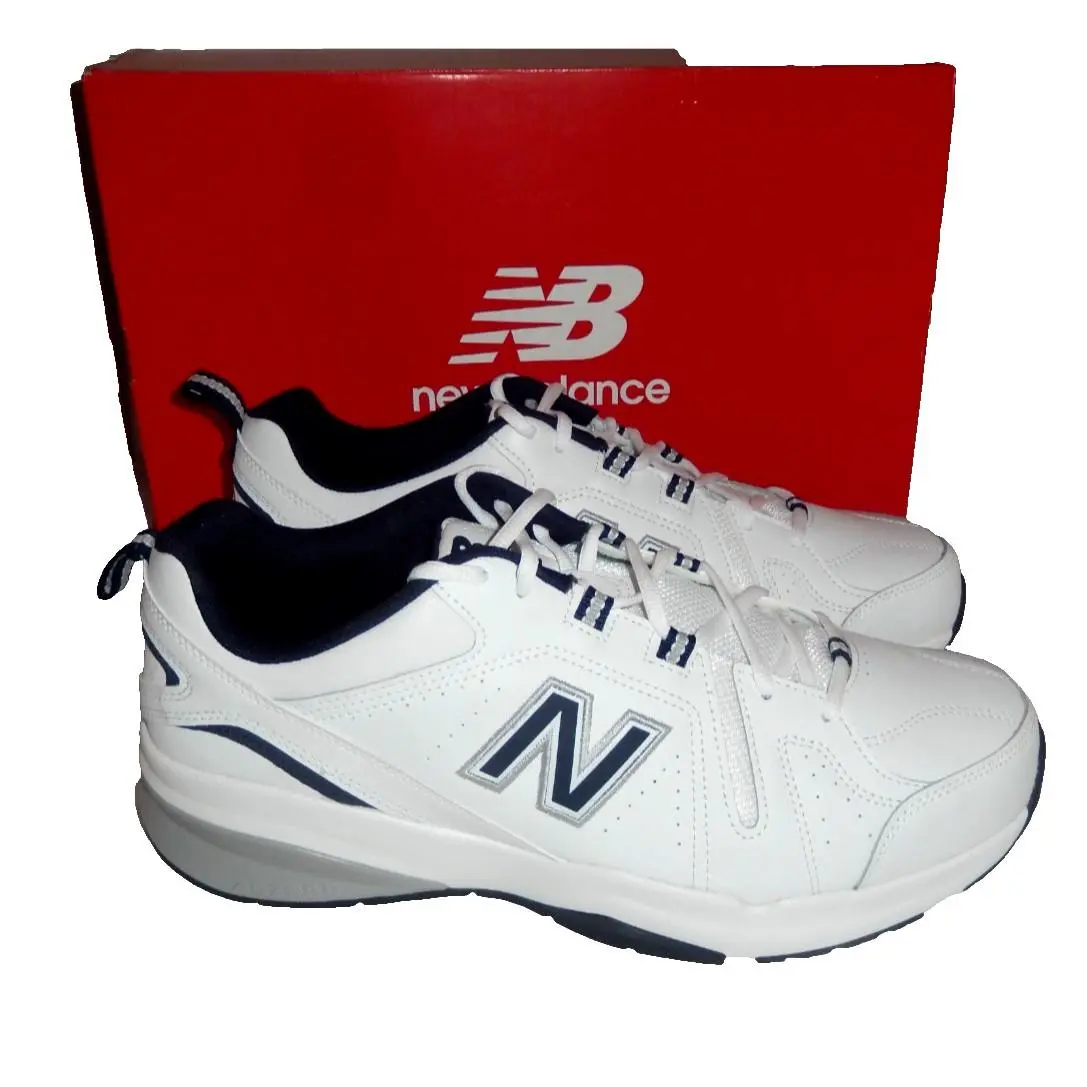 New Balance MX608V5 Sneakers Trainers Men’s 13 4E X Wide White/blue MX608WN5