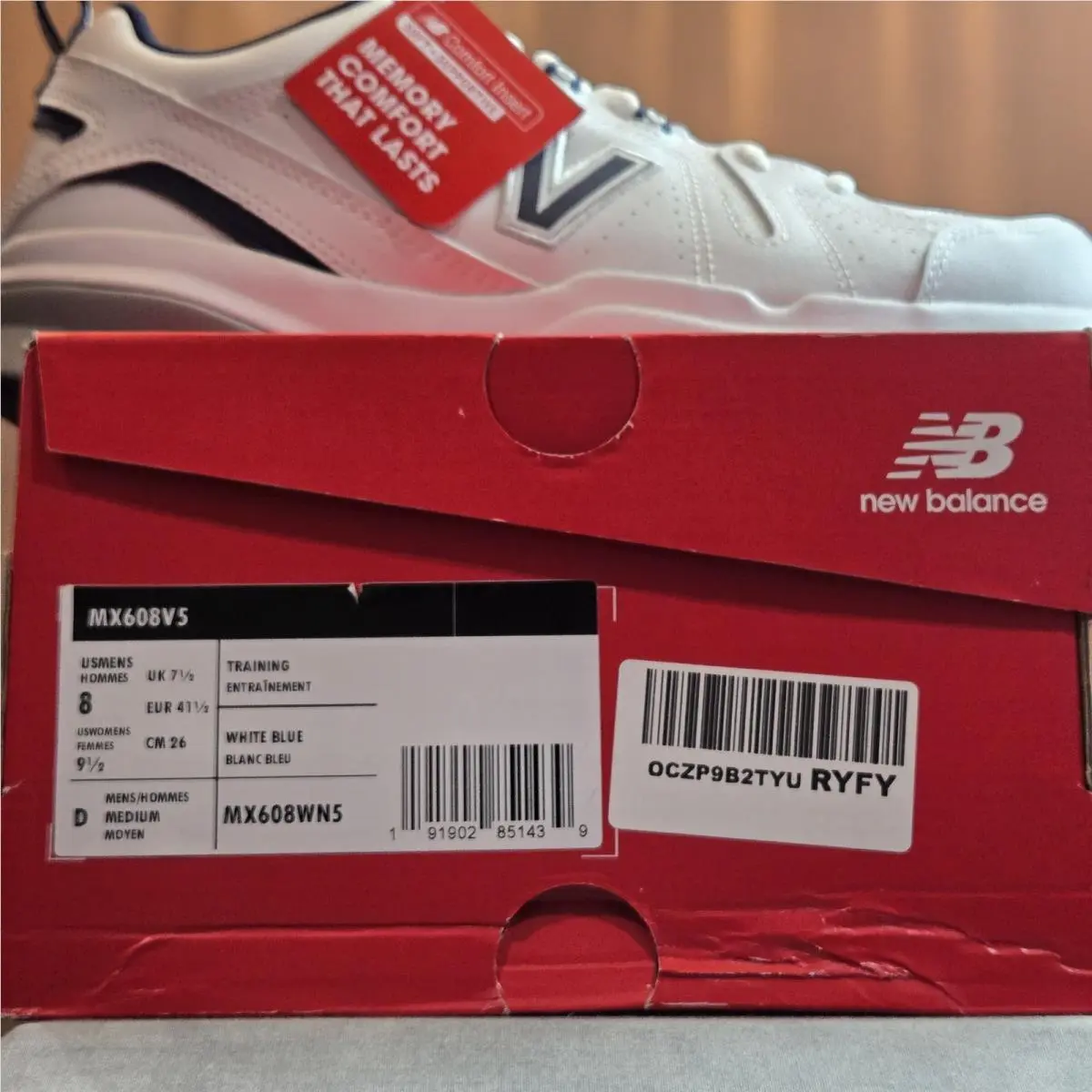 New Balance shoes - 608v5 - MX608WN5 - White (UPC: 191902851439) 7