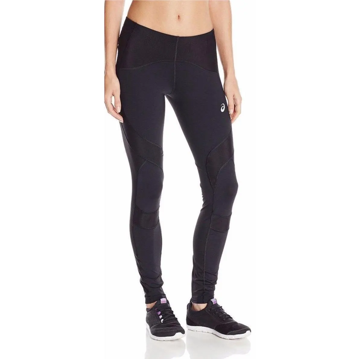 Asics Leg Balance Womens Polyamide Stretch Tights XL Performance Black