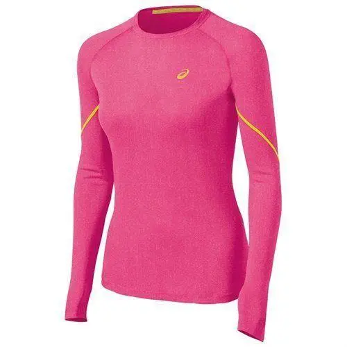Asics Speed Womens Long Sleeve Winter Layer Shirt Size XS Magenta Heather