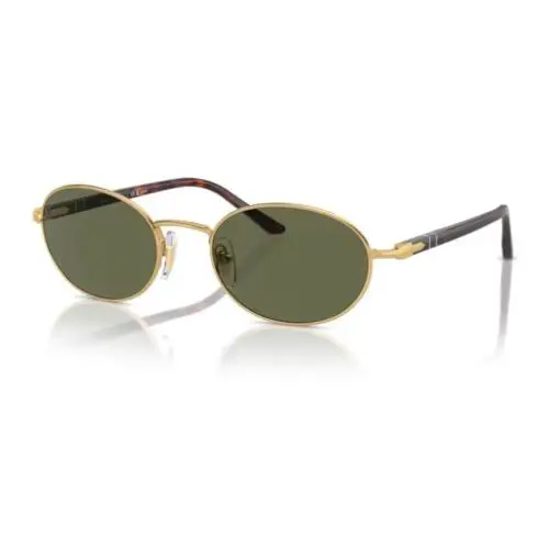 Persol 0PO1018S 515/58 Gold/green Polarized Oval Shaped 55 mm Women`s Sunglasses