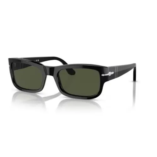 0PO3326S 95/31 Black/green Rectangular 57mm Men`s Sunglasses by Persol