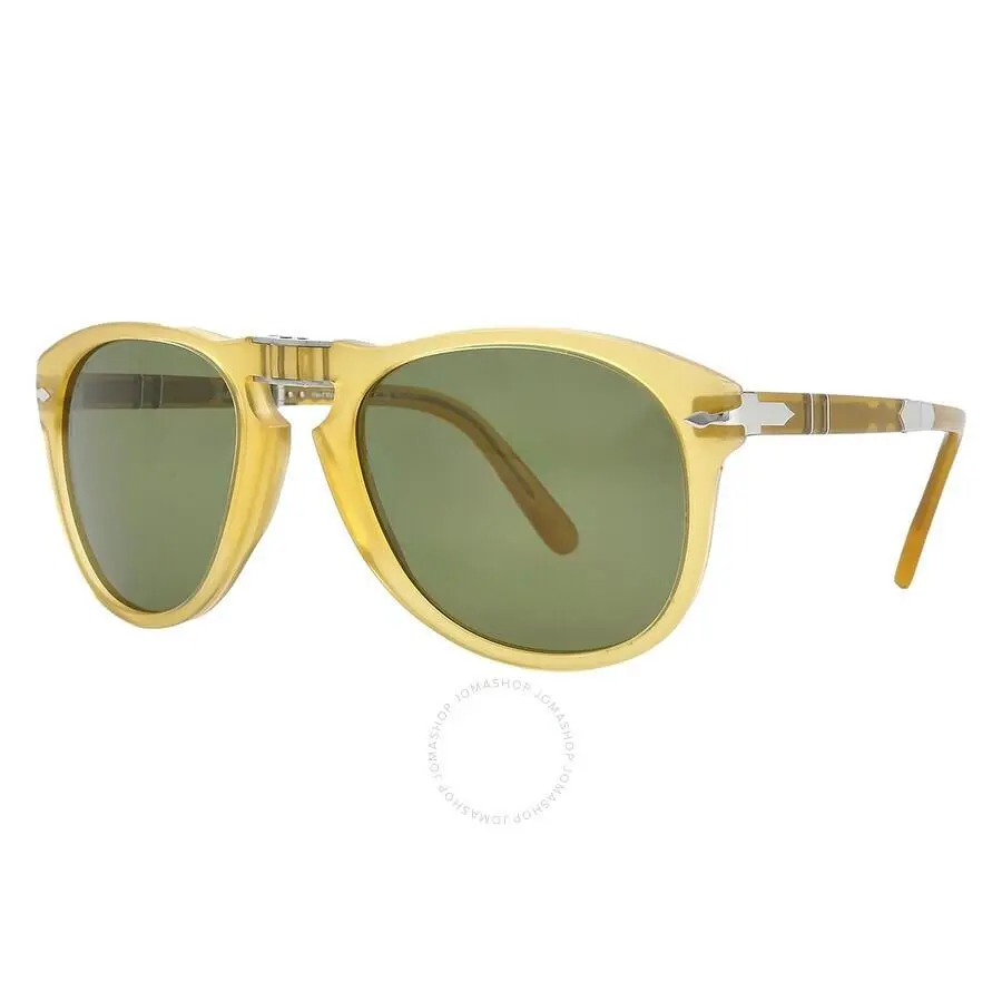 PO0714SM 204/P1 Steve Mcqueen Polarized Sunglasses Opal Yellow Green 54mm by Persol