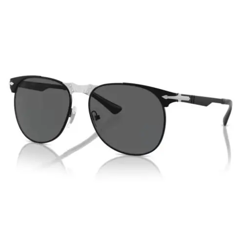 Persol 0PO1016S 1078B1 Black/ Dark Grey Square 57mm Men`s Sunglasses
