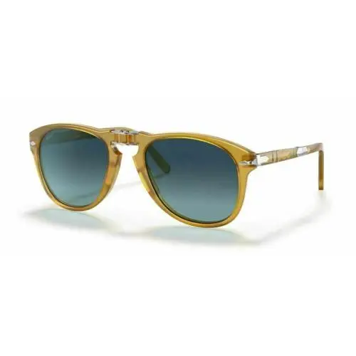 PO0714SM 714 Sm 54 204/S3 Opal Yellow Sunglasses Steve Mcqueen Polar Blue by Persol