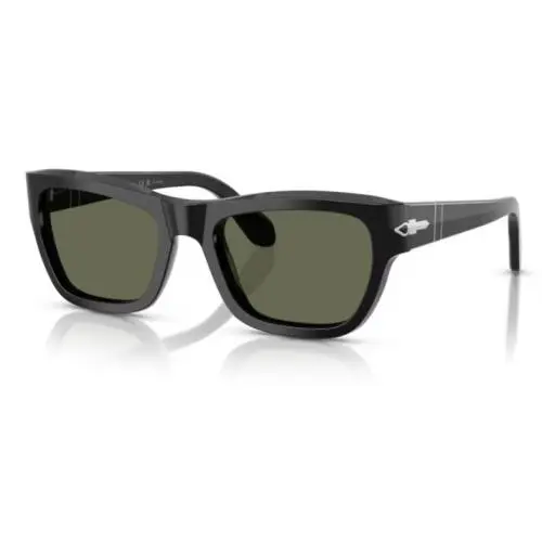 0PO0091S 95/58 Black/green Polarized Square 56mm Men`s Sunglasses by Persol