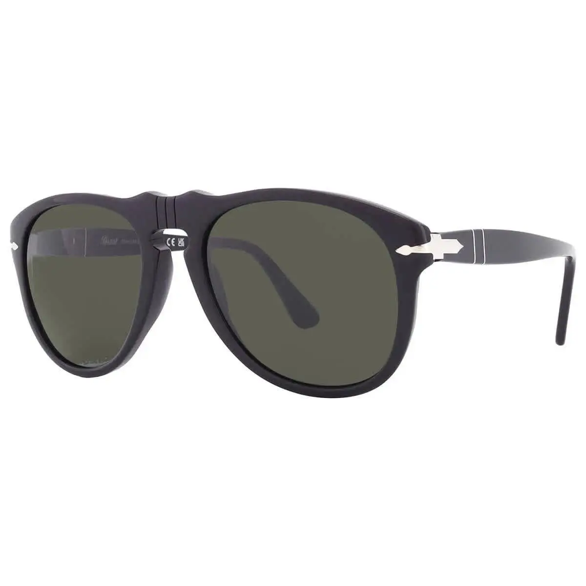 0PO0649 95/31 Black /green 54mm Soft Square Men`s Sunglasses by Persol