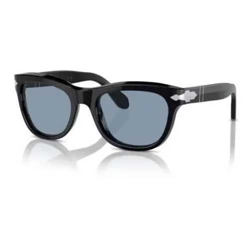 0PO0086S 95/56 Black/blue Soft Square 57mm Men`s Sunglasses by Persol