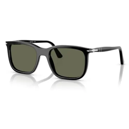 Persol 0PO3357S 95/58 Black/ Green Polar Rectangle Shaped 56mm Unisex Sunglasses