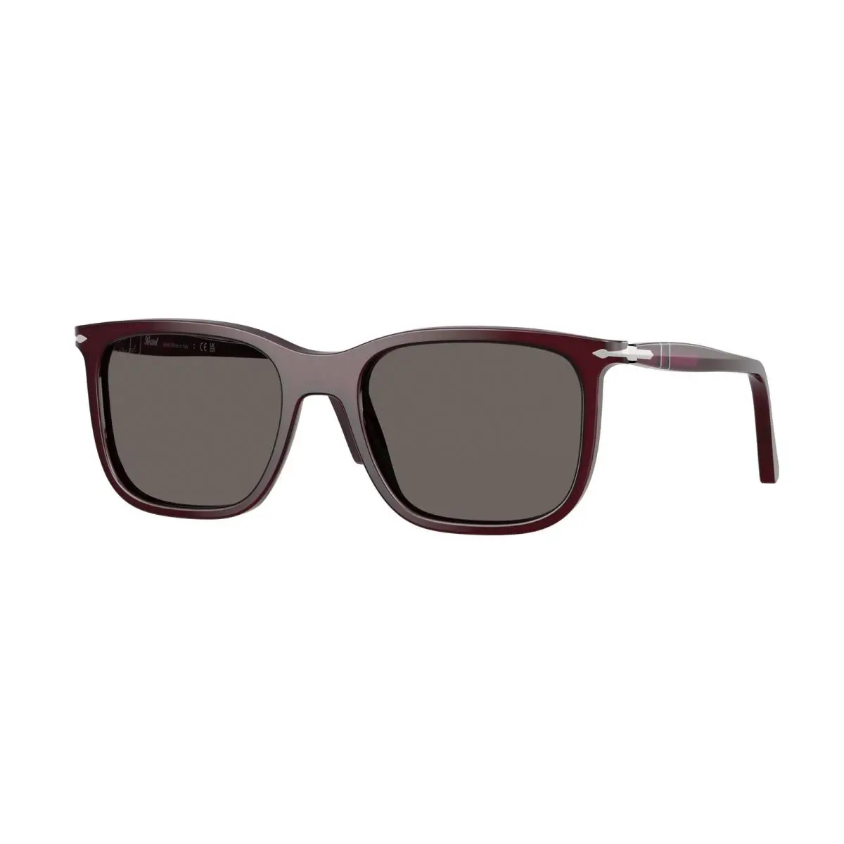 Persol PO3357S 1216B1 Renzo Milky Plum Dark Grey 53 mm Unisex Sunglasses
