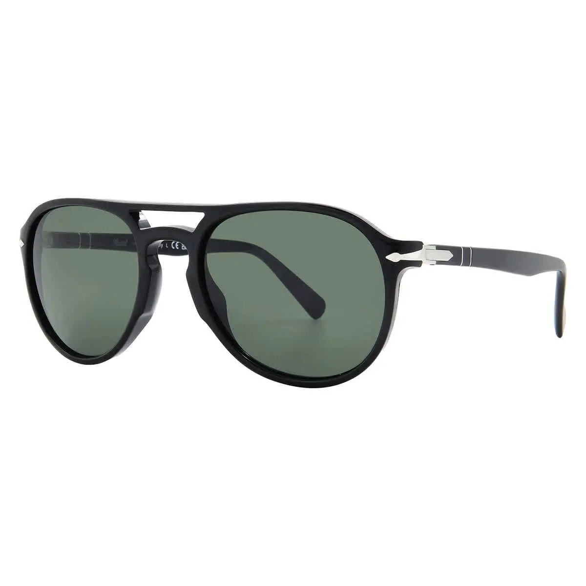 Green Pilot Unisex Sunglasses PO3235S 95/31 55 PO3235S 95/31 55 by Persol