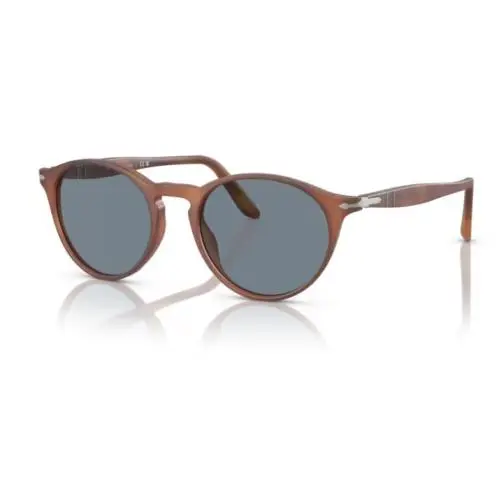 Persol 0PO3092SM 900656 Terra di Siena / Light Blue Round 50mm Men`s Sunglasses