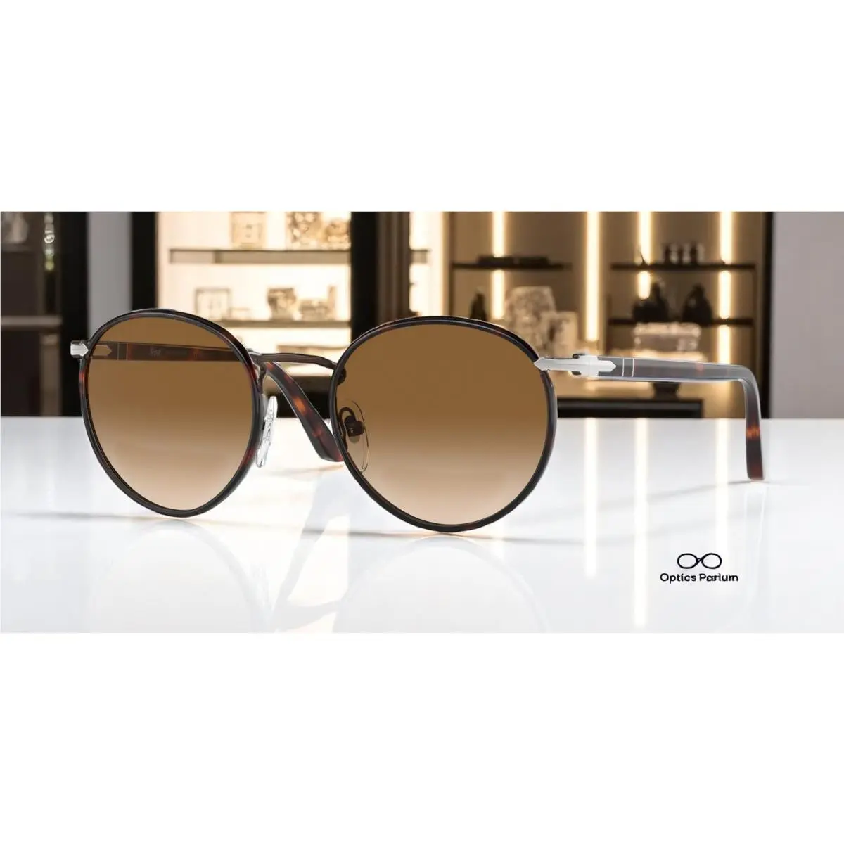 Persol PO2422SJ 992 51 Matte Brown Brown Gradient 51 mm Men`s Sunglasses