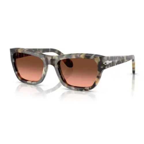 Persol 0PO0091S 1071A5 Brown Tortoise/pink Gradient Square 56mm Men`s Sunglasses